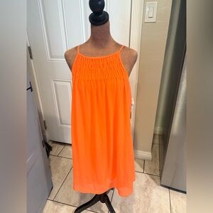 Sequin Hearts Orange Dress